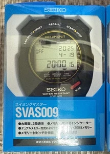 Seiko Stopwatch STOP WATCH Swimming Master SVAS009 black NEW Japan - Picture 1 of 3