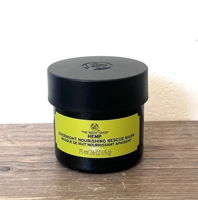 THE BODY SHOP " HEMP " OVERNIGHT NOURISHING RESCUE FACE MASK - 75ml - BRAND NEW - Image 1 of 4