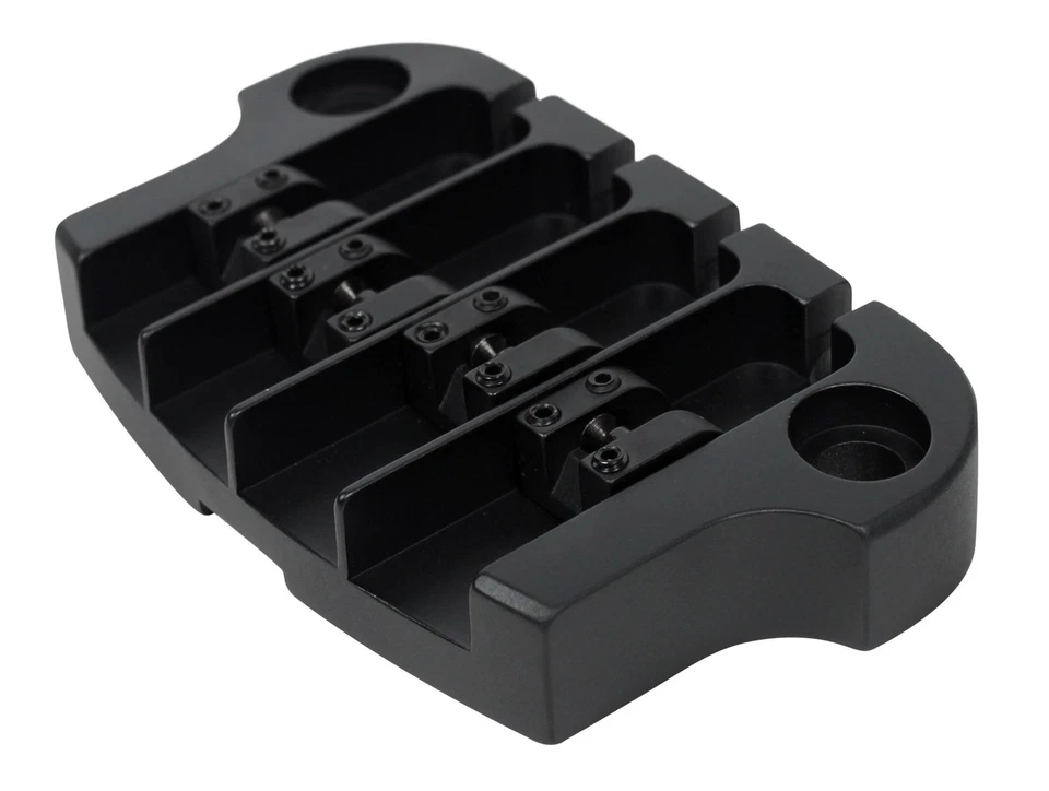 Hipshot SuperTone 3-Point Replacement Bridge for 4-String Gibson Bass - BLACK - Image 1 of 1