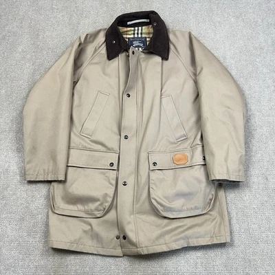 Abrigo chaqueta de campo aislante Burberrys vintage años 90 forrado a cuadros Nova grande para hombre Foto 1 de 4