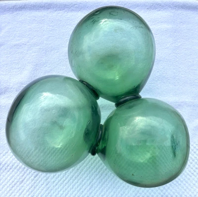 RARO! RARO! Hermoso flotador de vidrio trinario Foto 1 de 4