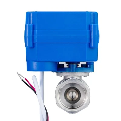 1/2" Motorized Ball Valve Stainless Steel Ball Valve with Full Port, 9-24V AC... - Image 1 of 4