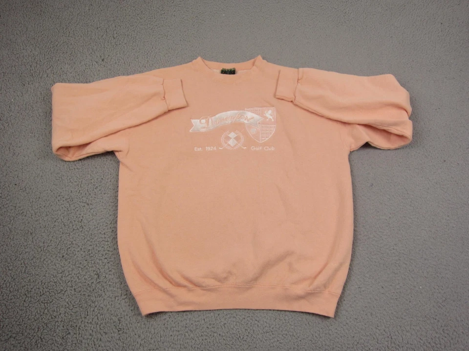 Sudadera Camp David De Colección Para Hombres Mediana Naranja Club de Golf Polar Hecha en EE. UU. Foto 1 de 4