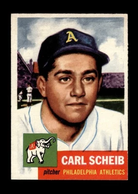 1953 Topps Set-Break # 57 Carl Scheib VG-VGEX *GMCARDS* - Image 1 of 2