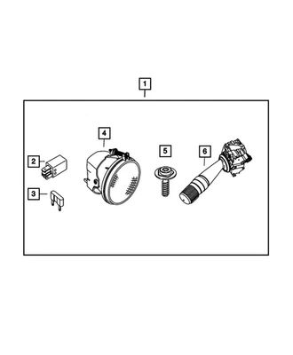 正品 Mopar 雾灯套件 82209354 — 第 1/4 张图片