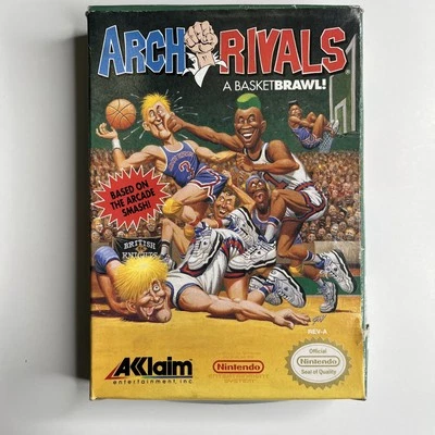 Arch Rivals (Nintendo Entertainment System, 1990) Jogo Nes Completo na Caixa Livro - Imagem 1 de 2