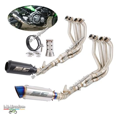 For Kawasaki Z1000 Ninja 1000 2010-2025 Whole Exhaust System Header Muffler Pipe - Изображение 1 из 4