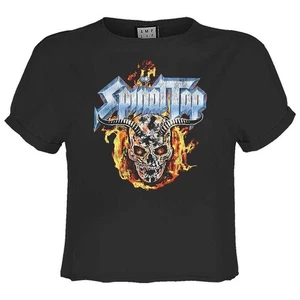 Verstärktes bauchfreies Oberteil Damen/Damen Totenkopf und Flammen Wirbelsäule Tap/N/A N/A GD4086 - Bild 1 von 2