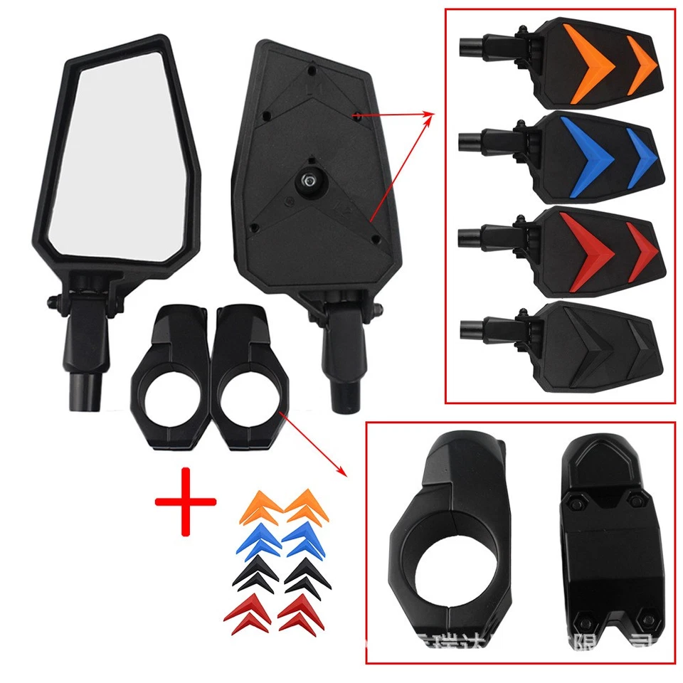 Rear Side Rearview Mirror Black Fits For Harley Dyna Convertible   1997-1998 - Image 1 of 1