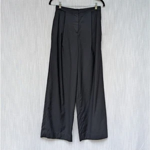 Pantalones COS negros 100 % lana tiro alto pierna ancha, talla 4 - Imagen 1 de 11