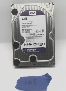 Disco rigido sorveglianza WD viola 2 TB - 5400 RPM - 3,5 pollici DVR - OEM - Foto 1 di 4