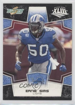 2008 Score Factory Set Black Ernie Sims #103 - Image 1 of 2