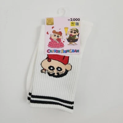 Daiso Corea Crayón Shinchan Oficial (Blanco Shin-chan) Hecho en Corea Foto 1 de 4