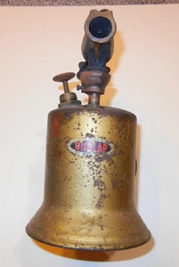 Vintage Dunlap Modell 5544 Lötlampe Holzgriff, Messing, ungeprüft - Bild 1 von 3