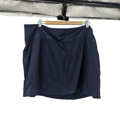 Athleta Soho Skort 海军蓝半贴合中腰运动网球高尔夫全新带标签 20 码 — 第 1/4 张图片