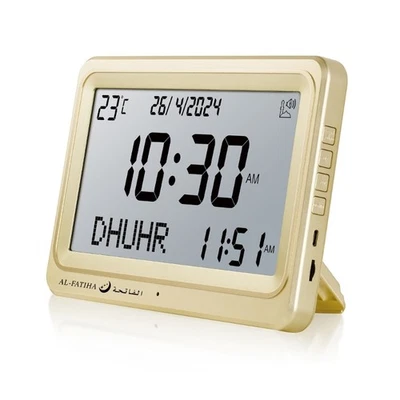 Azan Alarm Clock with Double Speaker Design Islamic Prayer Time Clock for - Image 1 of 4
