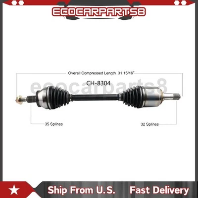 Eje trasero derecho CV articulación CV para Dodge Challenger 6,4 L tracción trasera 2015 2016 2017 Foto 1 de 2