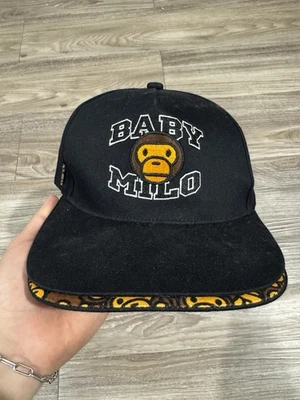 Подлинная черная бейсболка с двойным козырьком A Bathing Ape Baby Milo - Изображение 1 из 4