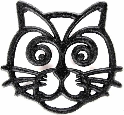 Cast Iron Cat Trivet Hot Plate Kitchen Decor Protect Counter Pot And Pan Holder - Image 1 of 2