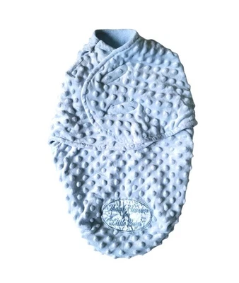 Manta Usable Little Me Minky Swaddle Azul Niños 0-3 Meses Infantil Cálida Invierno Foto 1 de 3
