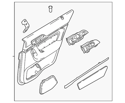 Panel de moldura de puerta original Ford 8A5Z-5427406-GB CANTIDAD 1 Foto 1 de 2