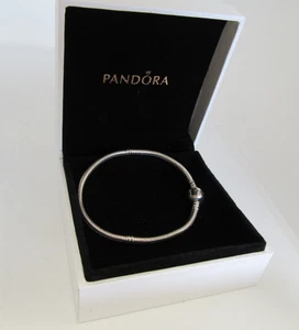 Pandora Charm Snake Bracelet S  925 19 cm With Presentation Box - Picture 1 of 7