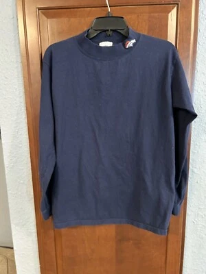 Vintage Denver Broncos Mock Turtleneck Men’s Medium Blue NFL Tag VF Imagewear - Image 1 of 4