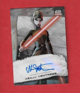 2022 Topps Star Wars Chrome Galaxy Autograph Nika Futterman as A Ventress GA-NF - Bild 1 von 2