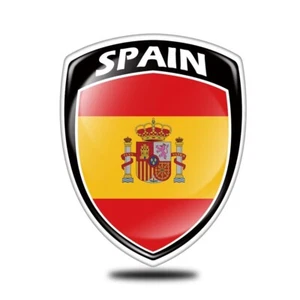 SPAIN 3D Reflective Emblem Sticker SPANISH National Flag ESPANA for Car Bike - Picture 1 of 8