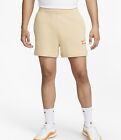 Nike Sportswear Air French Terry Shorts Sesame/Safety Orange DV9860-252 Mens XXL