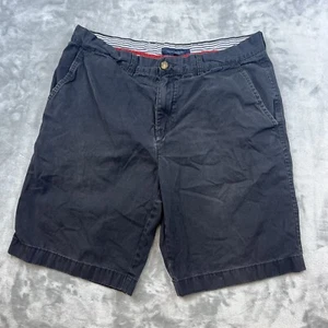 Tommy Hilfiger Chino Shorts Mens Size 34 Navy Blue Casual Golf Preppy - Picture 1 of 9