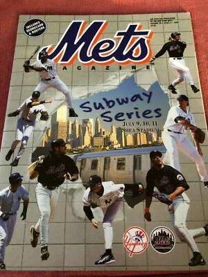 HISTORIC 1999 New York Mets Program vs Yankees Mets Beat Mariano Rivera! - Image 1 of 2