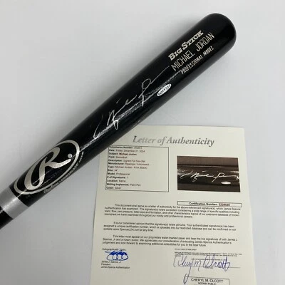 Michael Jordan Signed 1994 Rawlings Game Model Baseball Bat JSA COA & UDA - Image 1 of 4