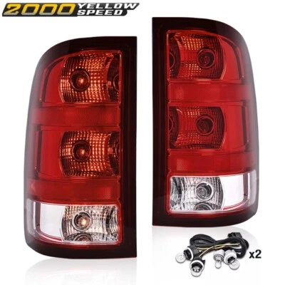 Tail Lights Lamps Left+Right Fit For GMC Sierra 1500 2500 3500HD 2007-2013 - Image 1 of 4