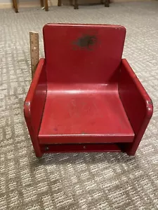 Vintage 1940s Metal Child’s Seat Movie Theatre Booster Beauty Shop/Barber - Picture 1 of 7