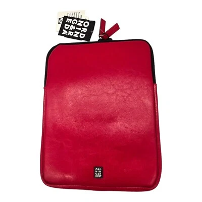 Ordning & Reda Red eReader Mini ipad Tablet Cover Sleeve 10" Faux Leather Case - Image 1 of 4