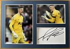 Fraser FORSTER Tottenham Hotspur Mounted Signed White Card Display A4