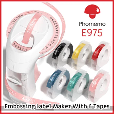 BESUCHE DEN AIRMALL-STORE DYMO Omega Präge Beschriftungsgerät Schriftband 9mm 3D Embossing Label Maker