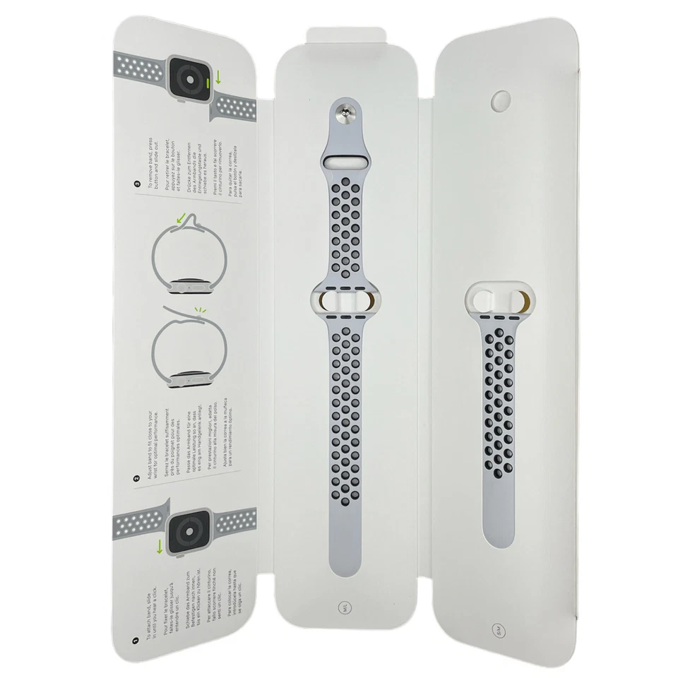 Apple iWatch Nike pulseira esportiva 38mm 40mm 41mm Series 4 5 6 7 8 9 SE 42mm 44mm 45mm - Imagem 1 de 1