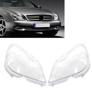 Car Front Headlight Headlamp Lens Cover For Mercedes Benz W219 CLS350 2006-11
