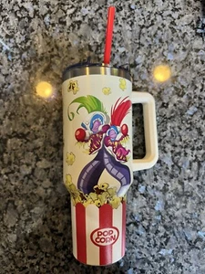 Popcorn Klowns Travel Tumbler with Straw 40 oz. - Killer Klowns from Outer Space - Picture 1 of 5