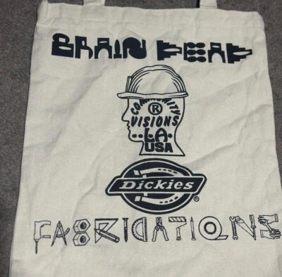 NEW Brain dead fabrications Dickies Sunset pale ivory cream tote bag 17Hx22W - Imagem 1 de 2