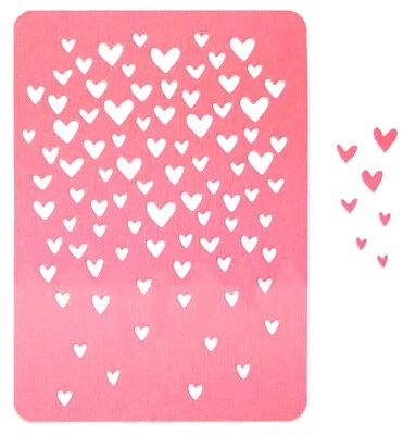 New, Retired Sizzix Thinlits Drifting Hearts #663451 Retail $12.99 Olivia Rose - Image 1 of 2