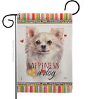 Chihuahua White LH Happiness Is Having A Dog Flag
