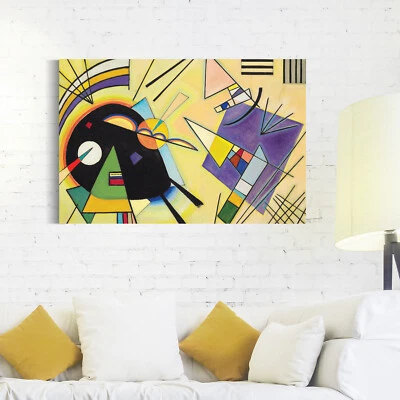 Impresión de arte en lienzo de Wassily Kandinsky, pintura de arte en lienzo, reproducción de bellas artes Foto 1 de 4