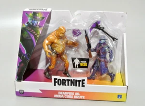Fortnite Duo Mode Deadfire vs Mega Cube Brute Action Figures - Brand New - Picture 1 of 2