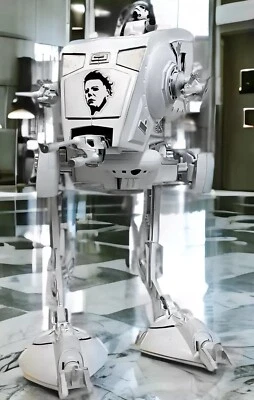 Michael Myers X Star Wars AT ST HalloweenCollectible Neca Custom - Image 1 of 4