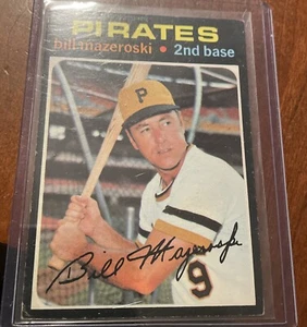 Sharp 1971 Topps #110 Bill Mazeroski Pittsburgh Pirates Baseball Card-EX - Picture 1 of 2