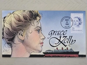 Scott # 2749 Grace Kelly primer día de emisión pintado a mano por Benil (bonito) - Imagen 1 de 2