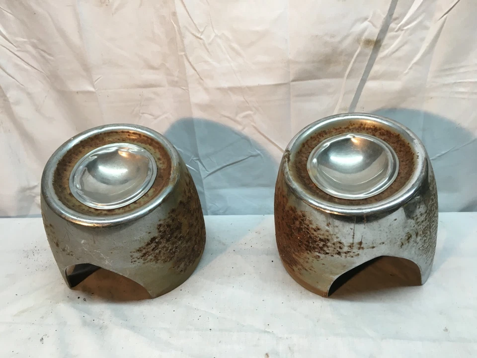 Lote de piezas de reparación de piezas de varilla de rata vintage par de balas cromadas para coche Foto 1 de 4